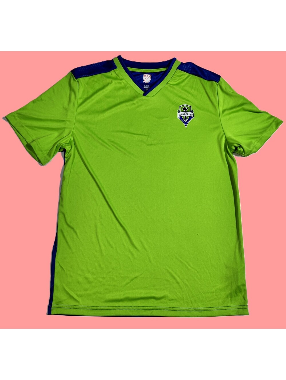 Seattle Sounders FC Soccer Jersey Green Blue Mens L NWT